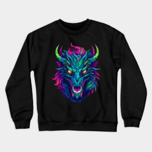 Powerful and Mythical:  Fierce Dragon Crewneck Sweatshirt